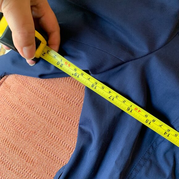 navy asymmetrical zip up jacket - Picture 9 of 9